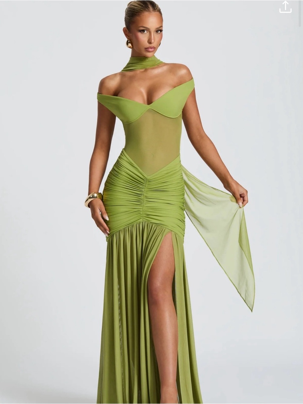 Babyboo Alaia Maxi Dress - Olive